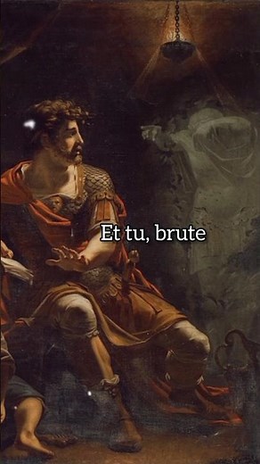 🎭You too Brutus? Julius Caesar Ghost Visits Brutus #history #painting #shorts #art