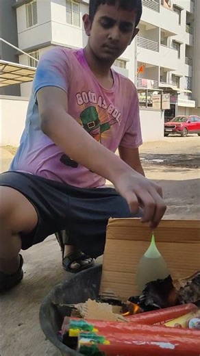 experiment on Baloon filled with water on FIRE