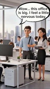 First Day at Work | Simple English Conversation for Beginners | Office English Dialogue#learnenglish