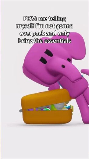 🙈 Elly’s ready for a holiday! Let’s pack her bag - download the Nurture Kids App! #pocoyo #nurture