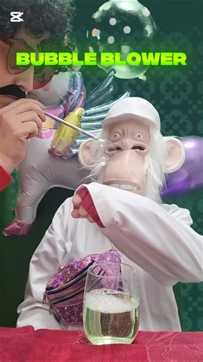 bubble blower🫧🫧🫧🧴🪣💦 #experiment #funny #gorillaproject #water #bubble #bubbleblowing