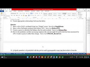 Using Computer Applications: Database Part 2