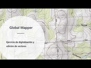 Digitization and vector editing. Global Mapper 20.1.