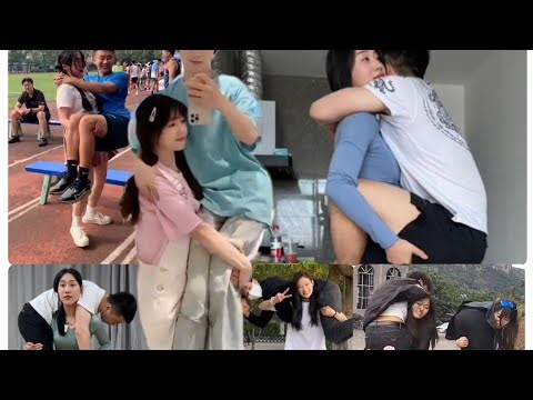 Lift and Carry // Compilation of girls lifting and carrying boys 02