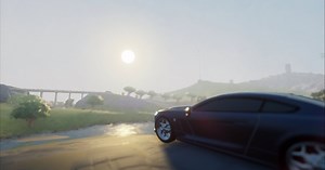 Frontier is an open-world driving game made in Dreams by just two people