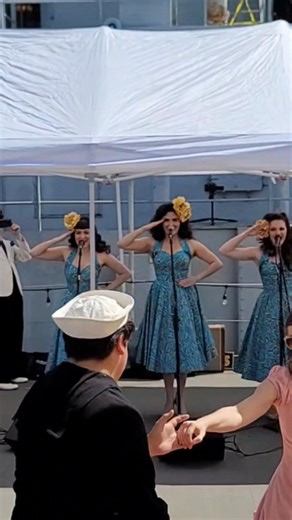 Satin and Sailors on-board the S.S. Lane Victory #dance #joendancer