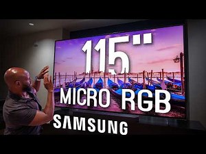 OLED Is OVER... Micro RGB TVs Are The New Gold Standard | Samsung 115" Micro-RGB TV