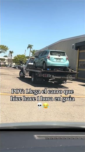 Llega el carro en grúa 💀😂