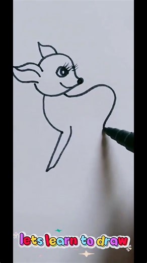 “Let’s Draw Kancil! Cute Pixar-Style Deer Drawing for Kids 🦌🎨” #shoot #DrawingForKids#CuteDrawing