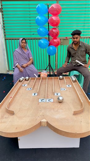 Mom vs son || Feed steel boll challenge part 0014 #shorts