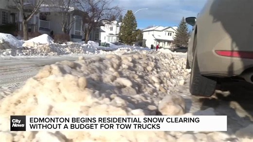 Edmonton begins residential snow clearing without towing budget