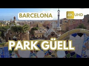 ➤ PARK GÜELL BARCELONA【4K】🏰🏞️obra de Antonio Gaudí | Patrimonio de la humanidad, walking tour 2024