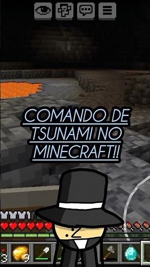 Como fazer um tsunami usando comandos no MINECRAFT!!
