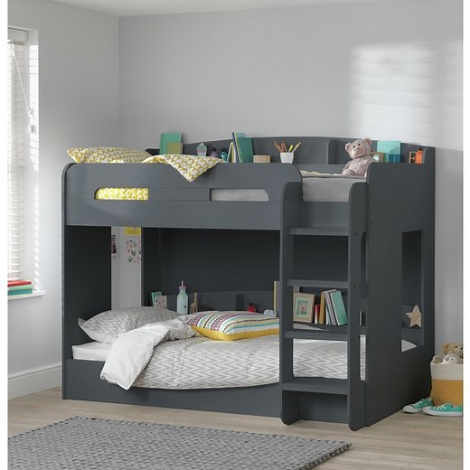 Buy Habitat Ultimate Bunk Bed With Mattresses - Grey | Kids beds | Argos