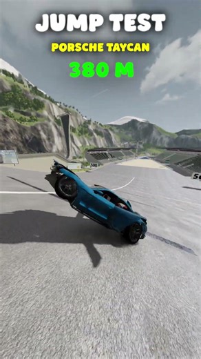 Which Porsche jumps the farthest in BeamNG.drive