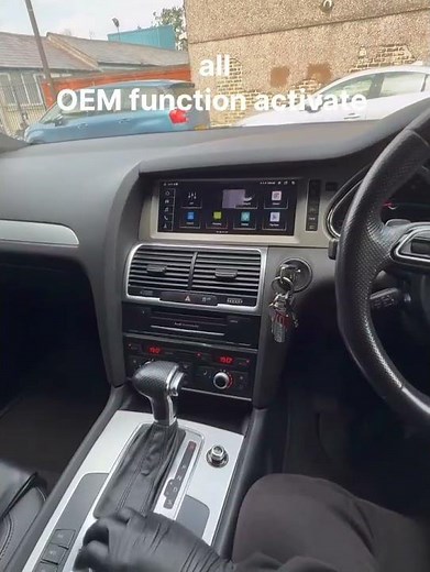 Audi Q7 upgrade android screen 10.25 inch all OEM function activate plug and play wireing install