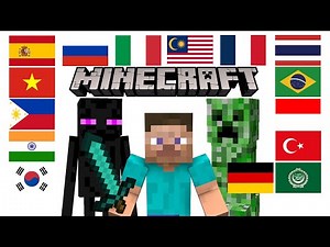 Minecraft in different languages meme