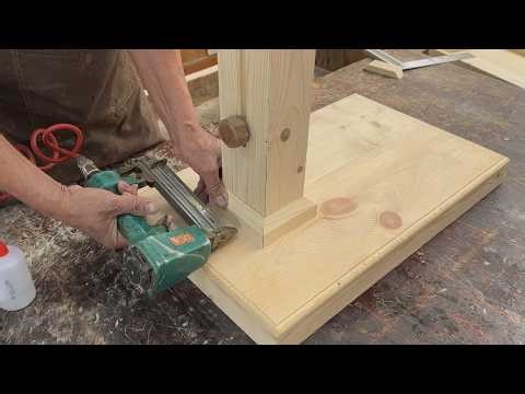 DIY Smart Furniture Ideas From Recycled Wood // Design Of A Adjustable And Foldable Mobile Table