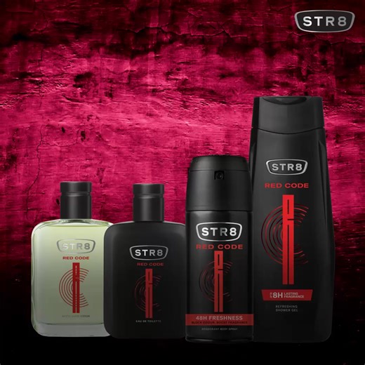 Roșu este pentru pasiune, iar pasiunea te definește. Gama STR8 Red Code te surprinde cu notele marine și cu cele fructate pentru ca tu să fii cea mai bună versiune a ta. 🤩 | STR8