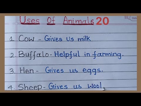 Animals And Their Uses|Uses Of Animals Importance of Animals|20 Uses of Animals | Write Animals Uses