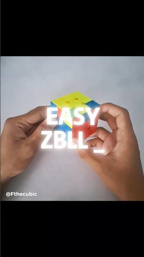 Easy ZBLL Part 1 , See next video for 5 mirror algorithm . #music #rubikscube #zbll #new