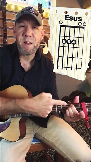 How to play LIVING HOPE on guitar, focusing on how to play the Esus chord