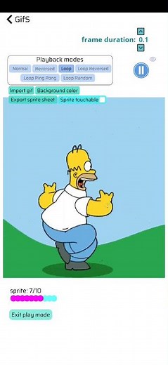 How to create a Sprite Sheet from a GIF | Sprite animation cutter - On Google Play #thesimpsons