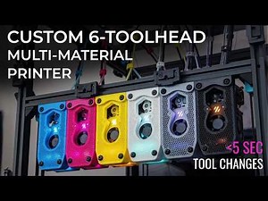 I Built a Custom 6-Toolhead Multi-Material Printer (Voron StealthChanger)