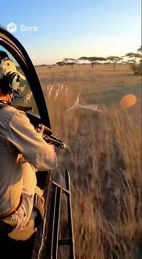 Deer Running Gracefully in the Wild & got tangled 🦌🌅 #shorts