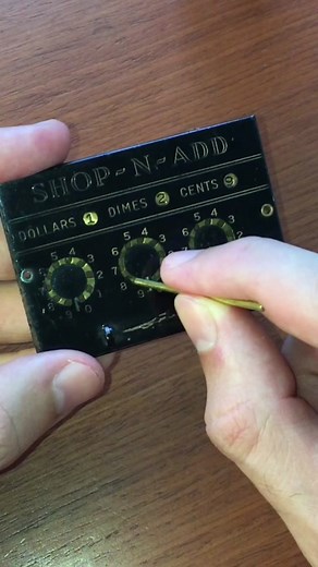 Vintage Adding Machine Grocery Total Calculation