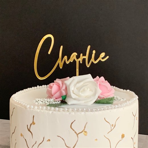 Personalized Cake Topper – Custom Design for Weddings, Birthdays, Bridal & Baby Showers - Etsy