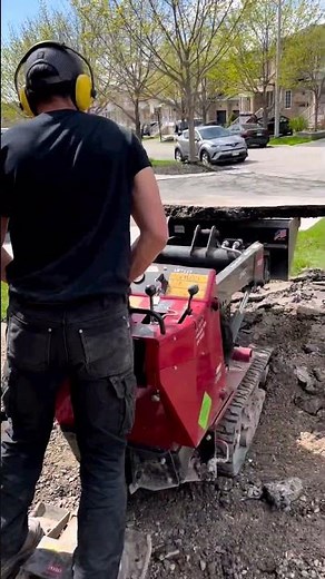 Driveway Excavation Using Toro Dingo Stand Up Skid Steer
