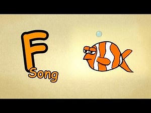 alphabet song nursery rhymes with lyrics - letter F-Song - learn the english abc