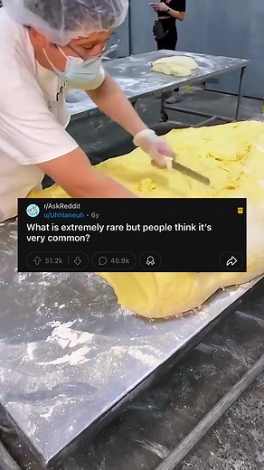 What is extremely rare but people think it's very common? #ask #askreddit #learnontiktok #reddit #story #satisfying #relaxing