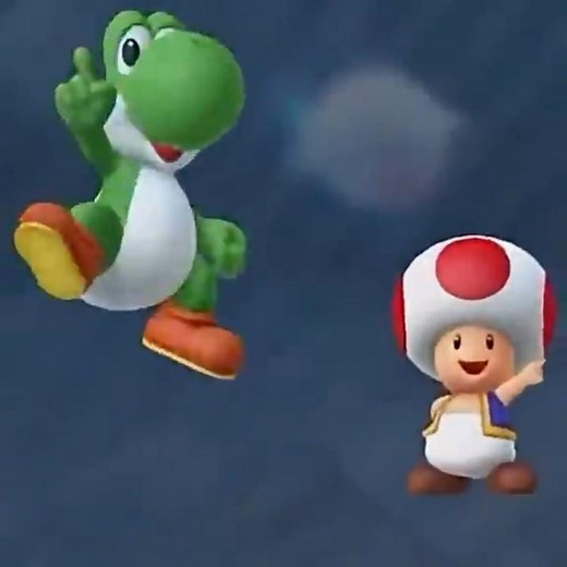 Yoshi and Toad edit / Super Mario