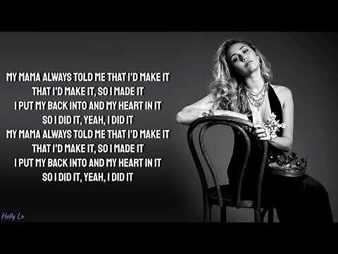 Miley Cyrus - Mother's Daughter (with LYRICS)