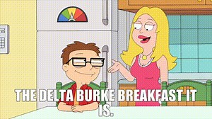 The Delta Burke breakfast it is.