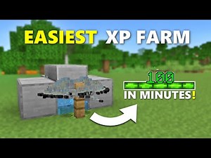 NEW BEST EVER XP FARM in 1.21 Minecraft Bedrock ! (No Trident)
