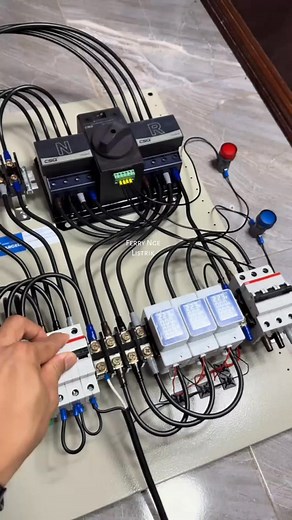Belajar rangkaian ATS PLN GENERATOR | Ferry Nge Listrik
