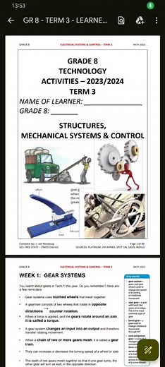 Grade 8 Term 3 Technology Activities Unlocked