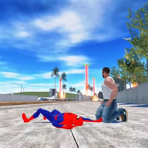 😱 FLOOR IS LAVA! Spiderman Saves Hulk From Alien Ship 💥|Spiderman vs Lava Challenge– #ibd3d #shorts