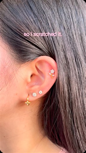 STOP & STYLE | Needle Ear Piercing | I can't think of any solution other than a new piercing. 😌 You can ask our piercers to curate an ear stack for you depending on your... | Instagram