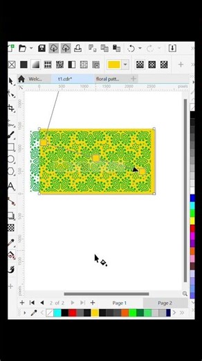 Easy Vector Pattern Design in CorelDRAW (Seamless Tiling) #graphicarts #tutorial #graphicdesign #art