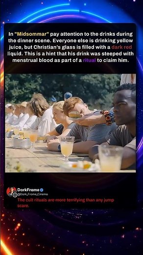 In "Midsommar" pay attention to the drinks during the dinner scene. #movie #fact