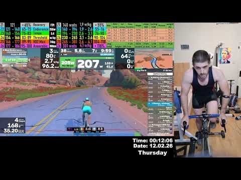 Zwift Cycling Workout Live Stream in 2K 1440p 11.02.2026 zv
