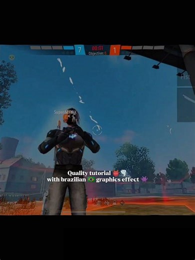 Quality tutorial 👹 + brazillian graphics effects 🇧🇷👾 #freefireclipes #highlight #tutorial