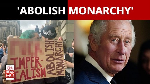 Anti-Monarchy Protesters boo, flash signs at King Charles’ proclamation