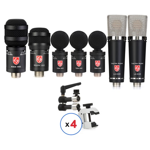 Lauten Audio 7-Piece Drum Microphone Package - Large-diaphragm Overheads