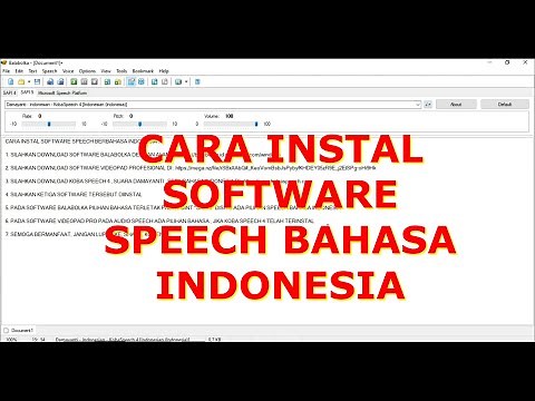 SOFTWARE SPEECH BAHASA INDONESIA DAMAYANTI KOBA 4 'SAPI 5" SOFTWARE KONVERSI TEKS KE SUARA INDONESIA
