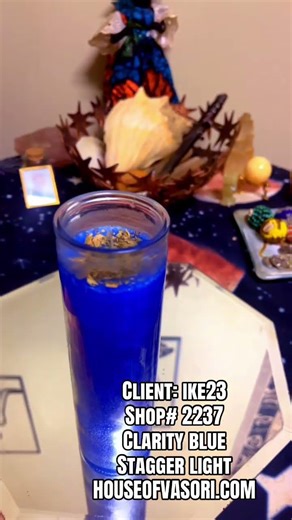 CLIENT: IKE23 SHOP# 2237 CLARITY BLUE STAGGER LIGHT TO BOOK VISIT US AT HOUSEOFVASORI.COM